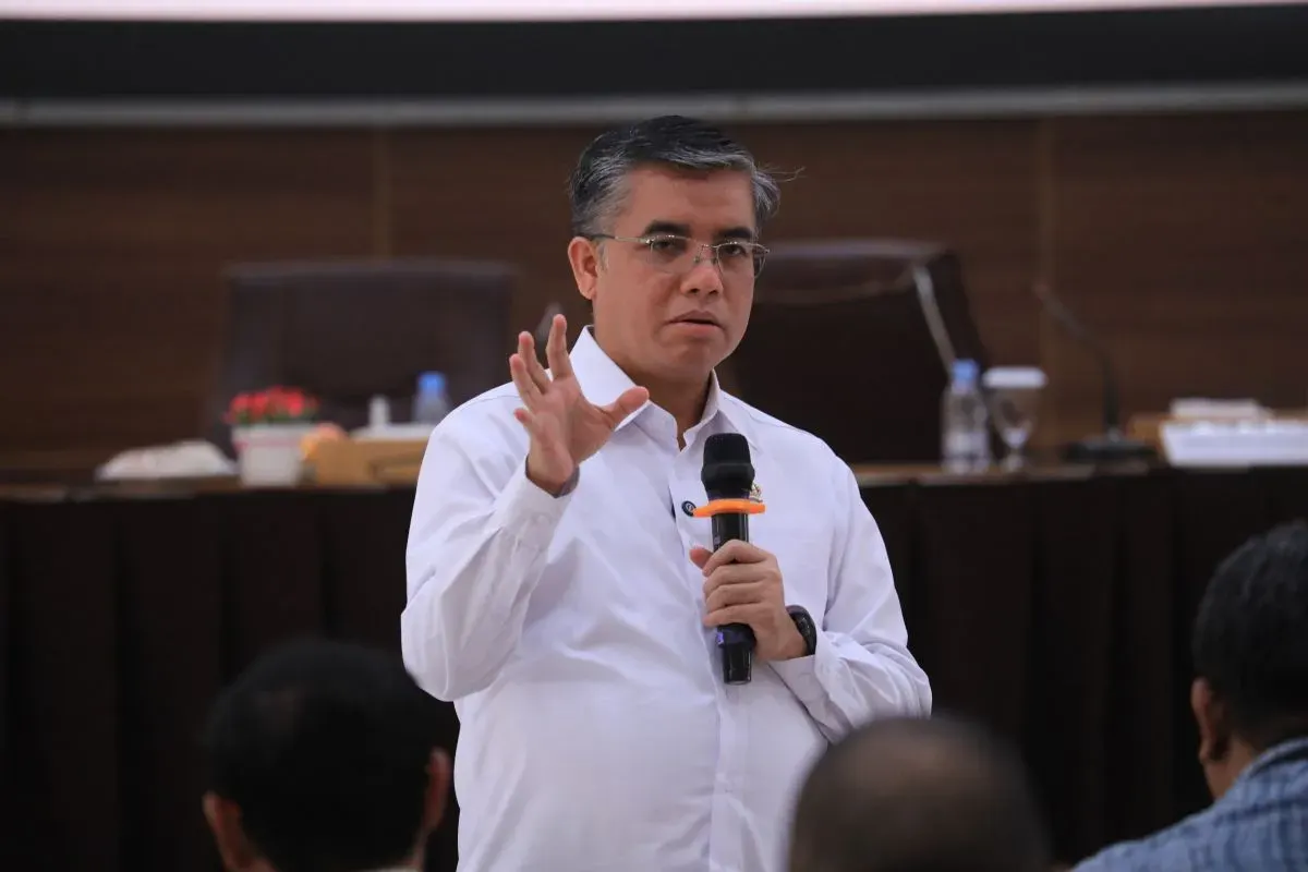 Menteri Ketenagakerjaan (Menaker) Yassierli saat memberikan arahan dalam kunjungan kerja di BPVP
